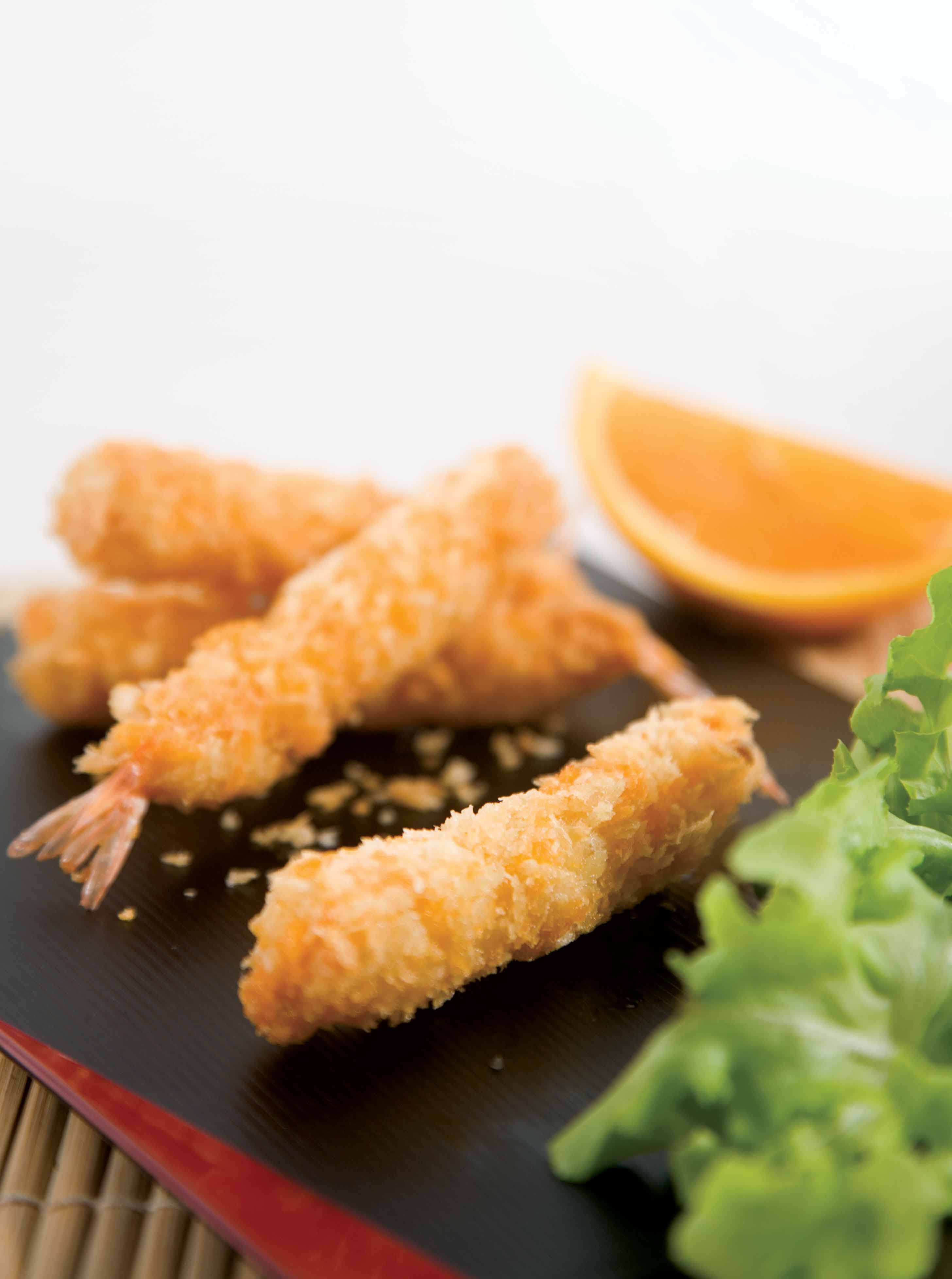 กุ้งตอปิโด ชุบเกล็ดขนมปัง